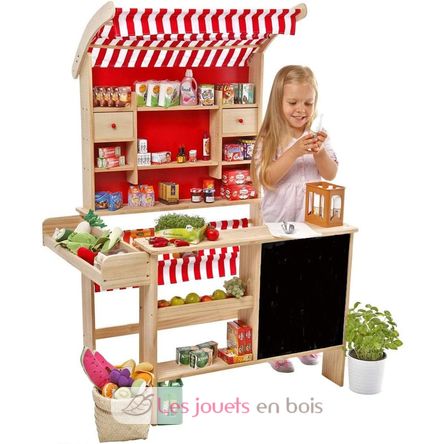 Big wooden market stand with accessories TA-0340.6 Tanner 1