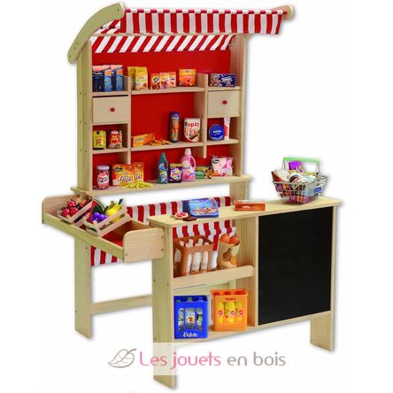 Big wooden market stand with accessories TA-0340.6 Tanner 2