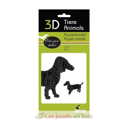 3D Paper model - Dachshund FRI-11610 Fridolin 4
