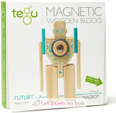Magnetic wooden blocks Magbot TG-MGB-TL1-405T Tegu 1