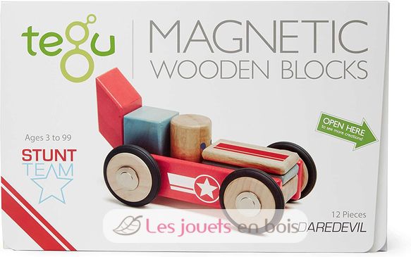 Magnetic wooden blocks Dardevil TG-DDV-OGL-411T Tegu 1