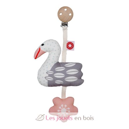 Tinka light swan clip rattle FF119-001-061 Franck & Fischer 1