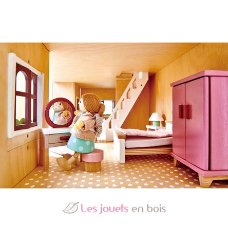 Bedroom furniture for dolls house TL8152 Tender Leaf Toys 3