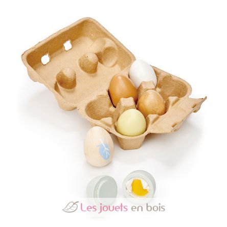 Wooden eggs TL8285 Tender Leaf Toys 1