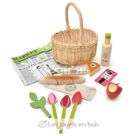 Wicker Shopping Basket TL8286 Tender Leaf Toys 2