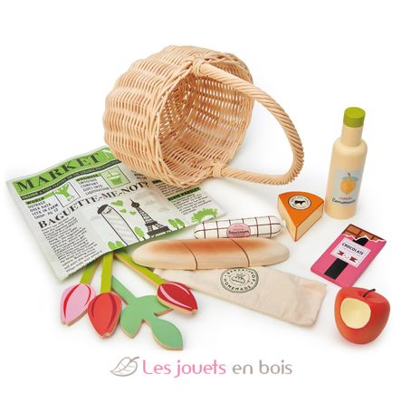 Wicker Shopping Basket TL8286 Tender Leaf Toys 3