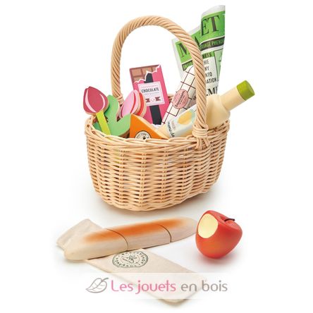 Wicker Shopping Basket TL8286 Tender Leaf Toys 4