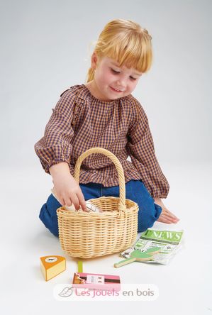 Wicker Shopping Basket TL8286 Tender Leaf Toys 5