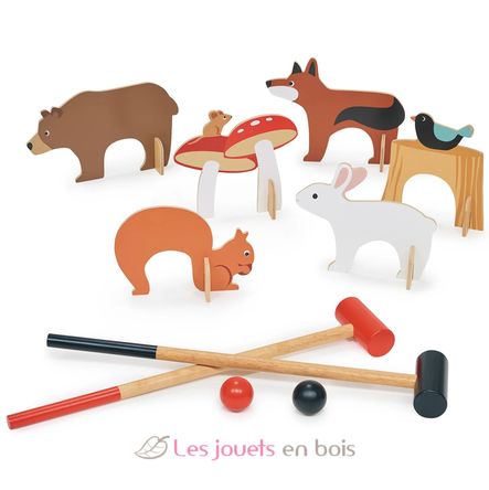Woodland indoor croquet set TL8622 Tender Leaf Toys 2