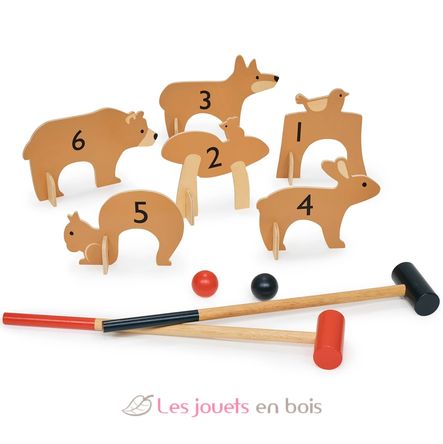 Woodland indoor croquet set TL8622 Tender Leaf Toys 4