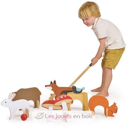 Woodland indoor croquet set TL8622 Tender Leaf Toys 3