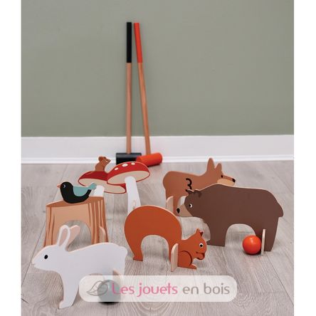 Woodland indoor croquet set TL8622 Tender Leaf Toys 5