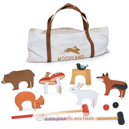 Woodland indoor croquet set TL8622 Tender Leaf Toys 1