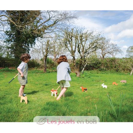 Woodland indoor croquet set TL8622 Tender Leaf Toys 7