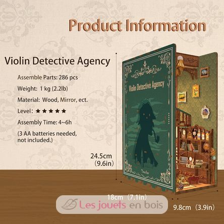 Book Nook Violin Detective Agency T-TQ117 Tonecheer 5