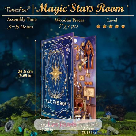 Book Nook Magic Stars Room T-TQ142 Tonecheer 3
