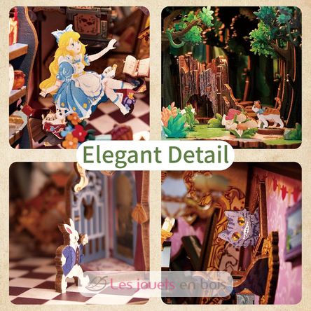 Book Nook Alice in Wonderland T-TQ128 Tonecheer 7