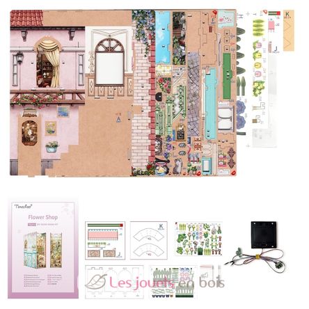 Book Nook Flower shop T-TQ141 Tonecheer 7