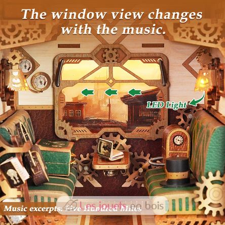 Book Nook Infinity Train Steam Fantasy T-TQ442 Tonecheer 4