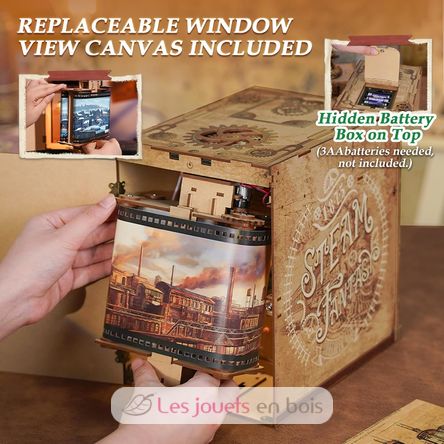 Book Nook Infinity Train Steam Fantasy T-TQ442 Tonecheer 5