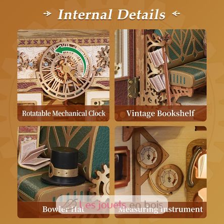 Book Nook Infinity Train Steam Fantasy T-TQ442 Tonecheer 6