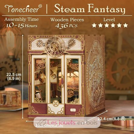 Book Nook Infinity Train Steam Fantasy T-TQ442 Tonecheer 3