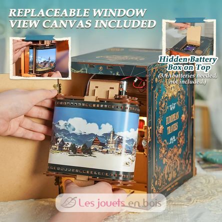 Book Nook Infinity Train European Travels T-TQ443 Tonecheer 5