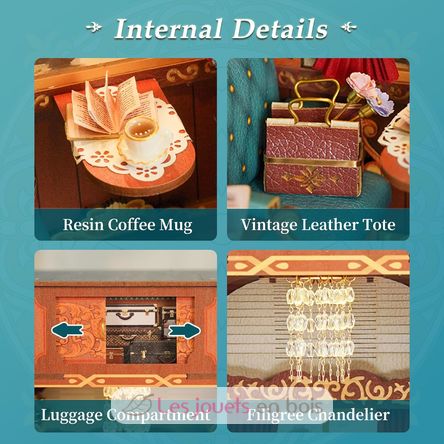 Book Nook Infinity Train European Travels T-TQ443 Tonecheer 7
