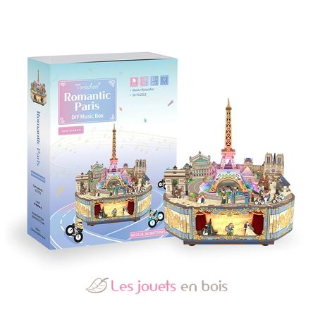 3D Puzzle Music Box Romantic Paris T-TQ036 Tonecheer 10