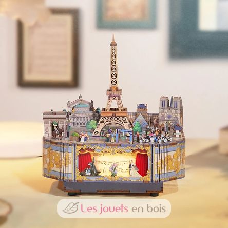 3D Puzzle Music Box Romantic Paris T-TQ036 Tonecheer 2