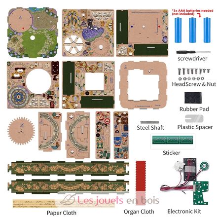 3D Puzzle Music Box Romantic Paris T-TQ036 Tonecheer 9