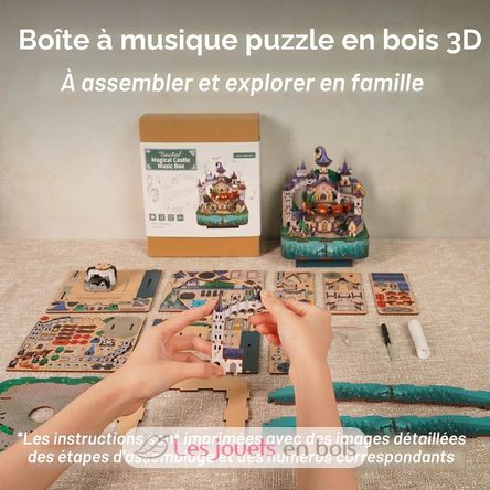 3D Puzzle Music Box Magical Castle T-TQ064 Tonecheer 5