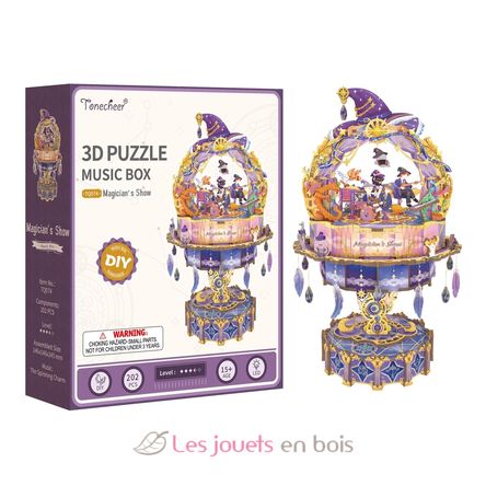 3D Puzzle Music Box Magician's Show T-TQ074 Tonecheer 7