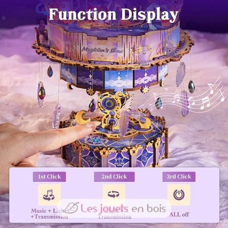 3D Puzzle Music Box Magician's Show T-TQ074 Tonecheer 3