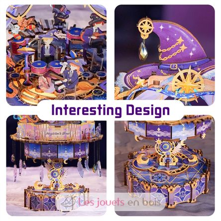 3D Puzzle Music Box Magician's Show T-TQ074 Tonecheer 4