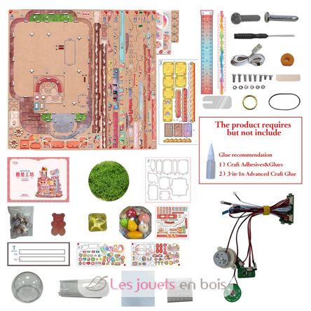 3D Puzzle Candy Workshop T-TQ424 Tonecheer 8