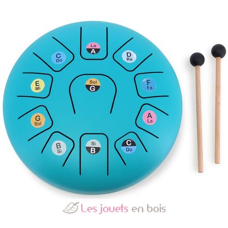 11-note metal tongue drum V8381 Vilac 1