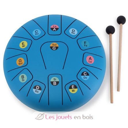 13-note metal tongue drum V8382 Vilac 1
