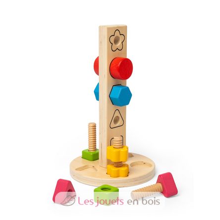 Nuts and Bolts Tower BJ37002 Bigjigs Toys 1