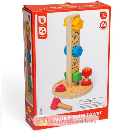 Nuts and Bolts Tower BJ37002 Bigjigs Toys 7