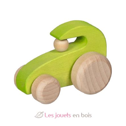 Wooden tractor to roll GK55831 Goki 2
