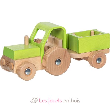 Tractor with trailor green GK55838 Goki 1