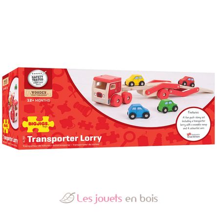 Transporter Lorry BJ797 Bigjigs Toys 8