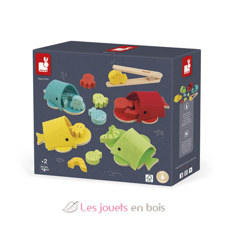 Whales colour matching game J08276 Janod 8