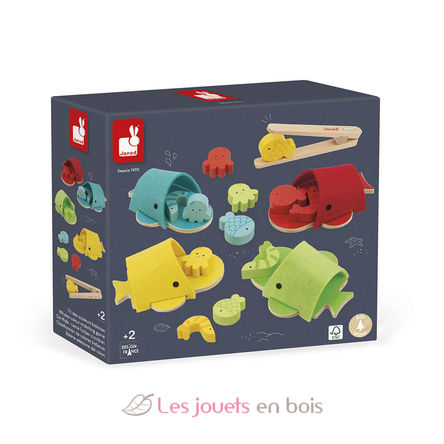 Whales colour matching game J08276 Janod 6