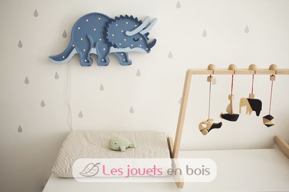 Little Lights Triceratops Lamp Jurassic Navy LL049-360 Little Lights 5