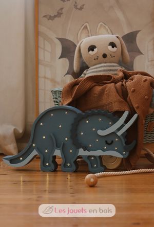 Little Lights Triceratops Lamp Jurassic Navy LL049-360 Little Lights 3