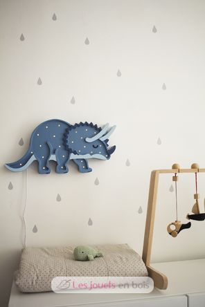 Little Lights Triceratops Lamp Jurassic Navy LL049-360 Little Lights 2