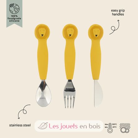 Silicone cutlery set 3-pack Mr Lion TX-96-432 Trixie 2