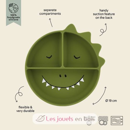Silicone divided suction plate Mr Dino TX-96-439 Trixie 8